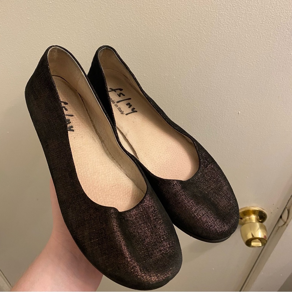 French Sole Sparkle Ballet Flats Size 7.5